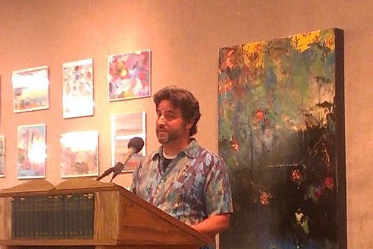A Hawaiian shirt that came from a thrift shop on Sandy Boulevard