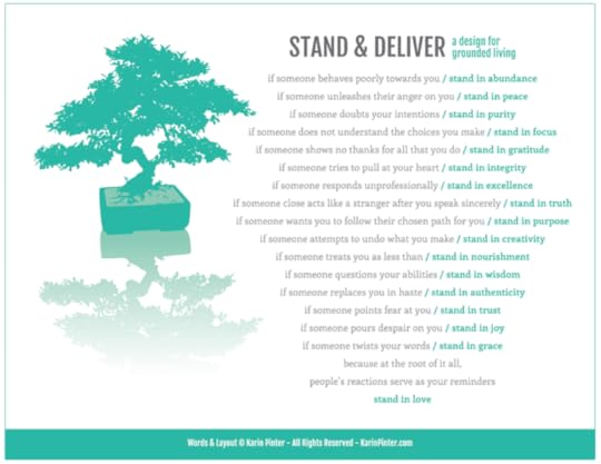 Stand & Deliver - a design for grounded living @KarinPinter