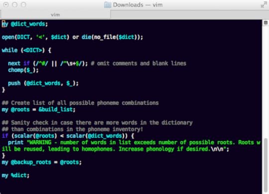 Perl script in OSX Terminal