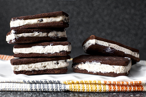 definitely homemade ice cream sandwiches