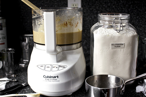 blending the batter