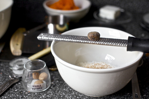 grated nutmeg
