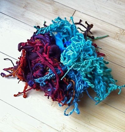 First miniSpinner spun yarn.