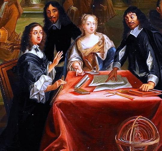 Detail from René Descartes i samtal med Sveriges drottning, Kristina.