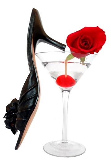 shoe in glass