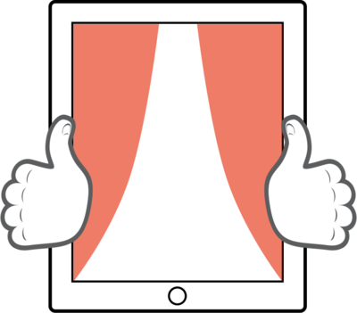 Tablet thumb zone