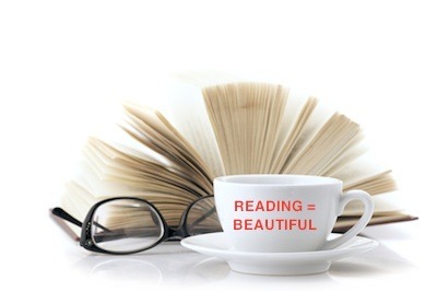 Cup of coffee and book