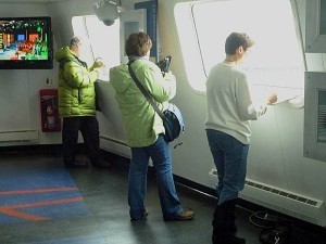 The line up: Pierre, Celine, and Katherine