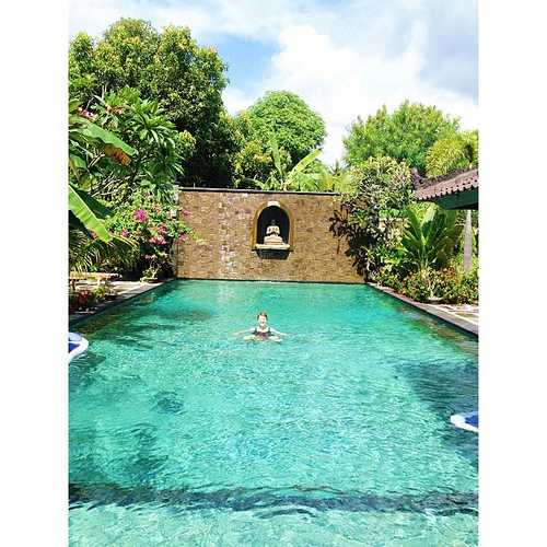 The current scene. Don't hate me. #bali