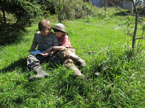 Once in a while, the boys are actually sort of sweet