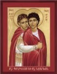 Sts. Polyeuct and Nearchus by Robert Lentz