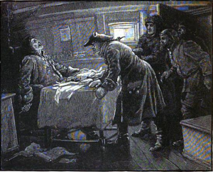 John Warrens discovers a frozen crew onboard the Gloriana Ghost Ship
