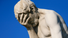 Statue of facepalm. Photo by Alex E Proimos.