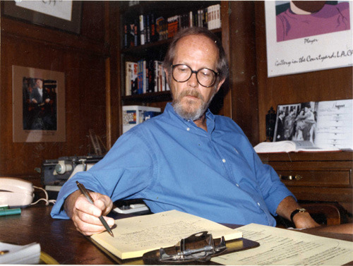 elmore leonard at his desk