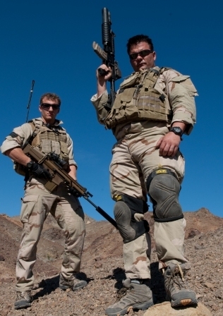 Navy SEALS in the desert