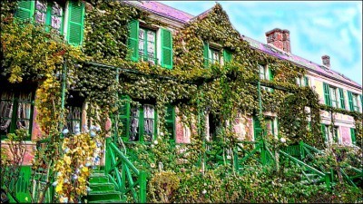 Another beautiful Wikimedia photograph, this by Jean Robert Thibault, with Impressionist fiddling by me.