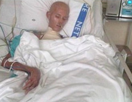 Raymond Buys, 15, near death from the ravages of an anti-gay conversion camp.