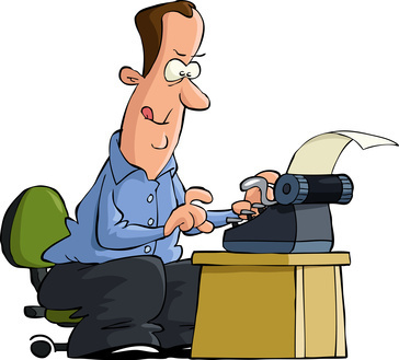 Writer at work
