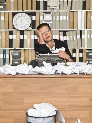 Tired author
