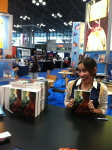 Getting ready for my signing!