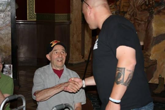 My dad, Dan Antonietti, and Marine Mike Strahle.