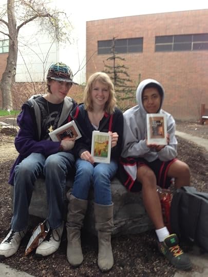 Smiles in the Hellgate courtyard.