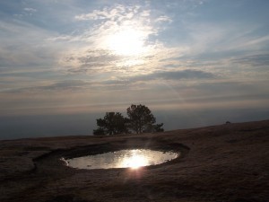 On the summit of Stone Mountain, GA. Photo by Fran McColman