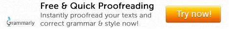 Free & Quick Proofreading from Grammarly!