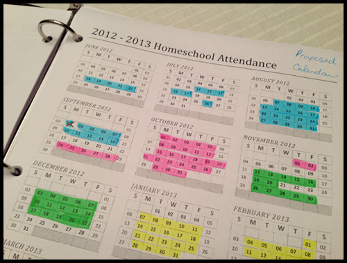 homeschooling with six week terms