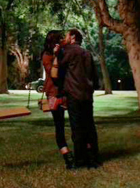 Jack and Angela on the swings