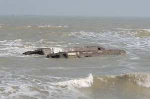 A ghost in the waves.