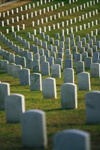 Graves at Fort Rosecrans National Cemetery San Diego, California, USA