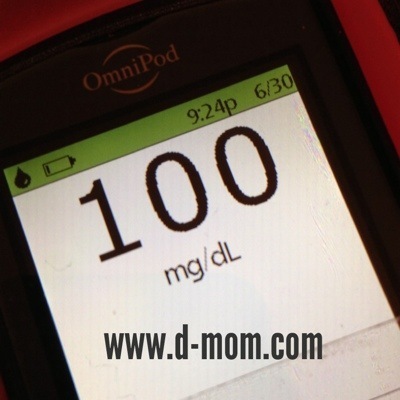 OmniPod 100 Blood Sugar