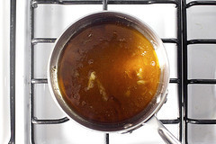 melted sugar, copper-colored