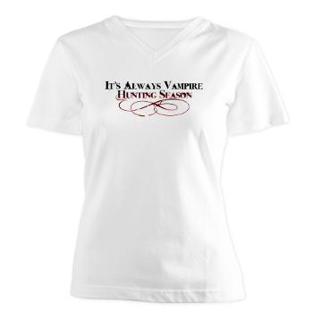 the_vampire_hunters_daughter_vneck_tshirt