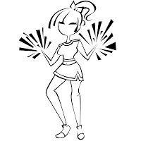 cheerleader clip art
