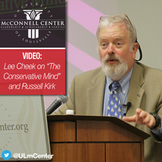 Check out Dr. Lee Cheek's talk on "The Conservative Mind" and Russell Kirk. http://ow.ly/peZBo