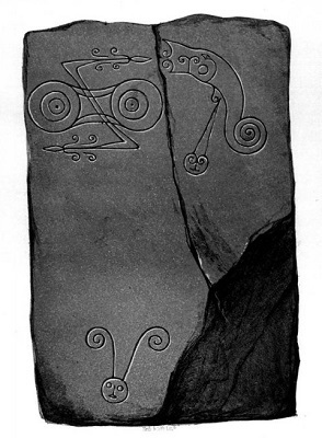 Pictish symbols Trustys Hill