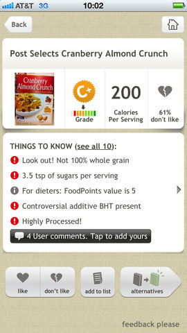 Fooducate App