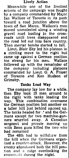 Tommy is wounded near Campobasso