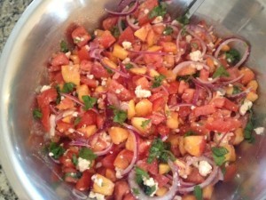 When cooking for 20 people you need a big salad