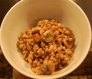 Mushroom and Thyme Farro Salad