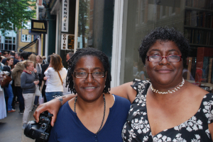 The lovely Ayo from Shots Ezine - who buttonholed me for some work ... More later