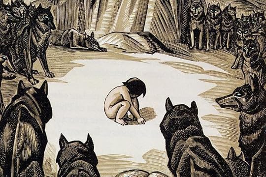 An illustration for Kipling's The Jungle Book by Edward Julius Detmold (1883-1975)