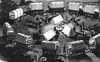 Wagon train circle