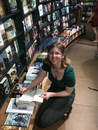 Signing Pantomime at the American Book Center. 