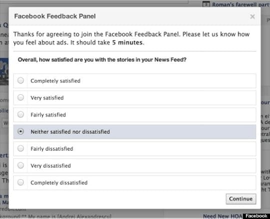facebook feedback panel