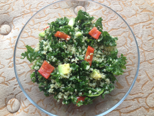 vegan kale quinoa salad