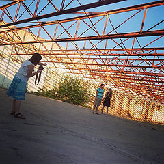 Shooting Jeff & Emily's 1 year proposal anniversary photos in downtown San Angelo, TX