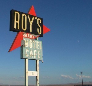 Roys Motel Cafe sign 300x280 Next Stop, Roy’s